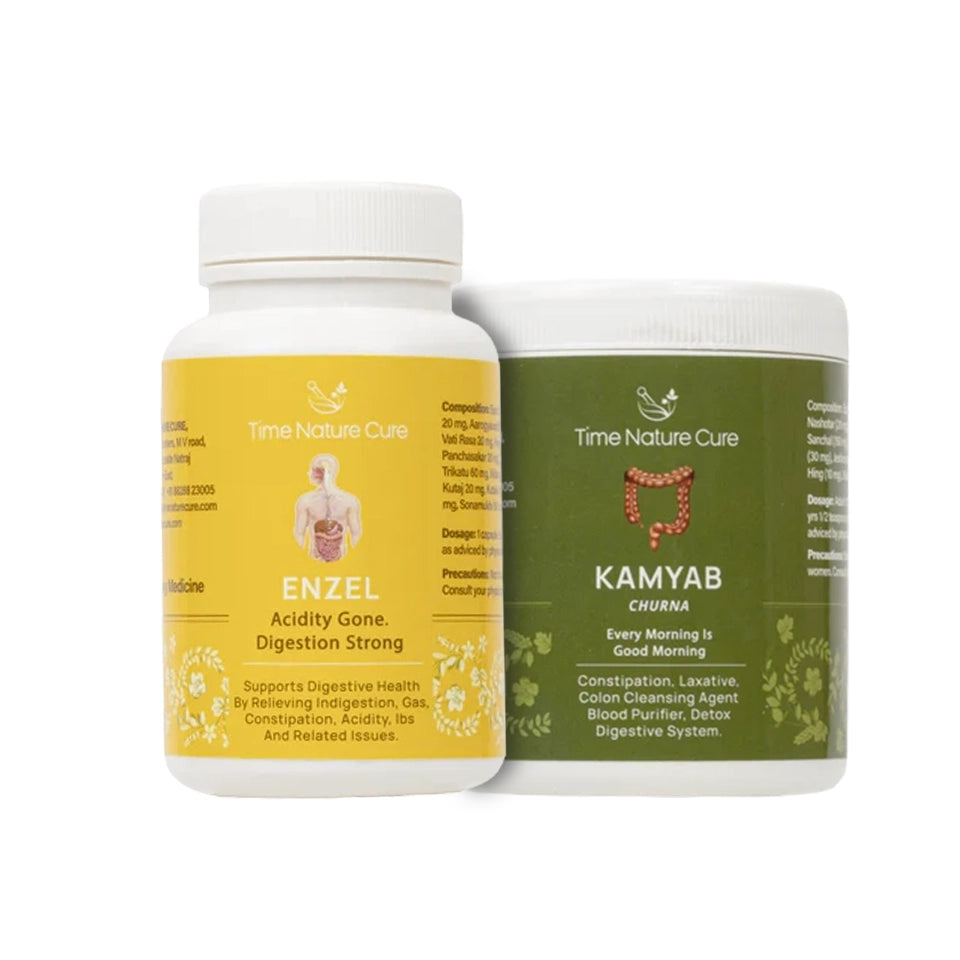 Enzel Capsules + Kamyab Churan Combo | Acidity, Gas & Constipation Relief