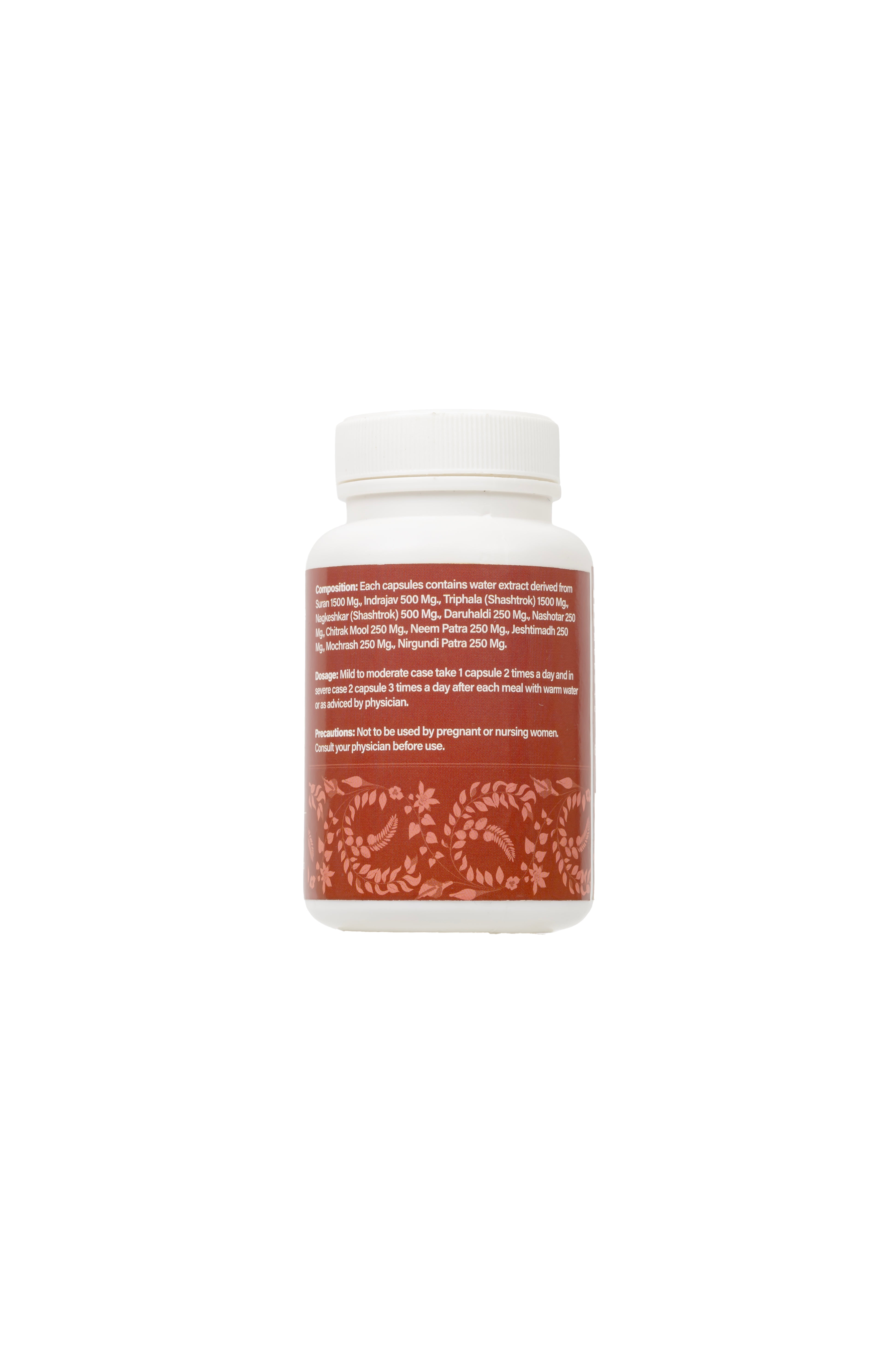 Arselin Capsules + Kamyab Churan Combo for Piles Relief